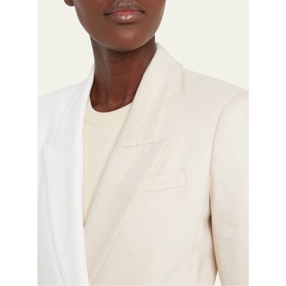 Veronica Beard | Cream Double-Breasted Blazer - Picture 4 of 11